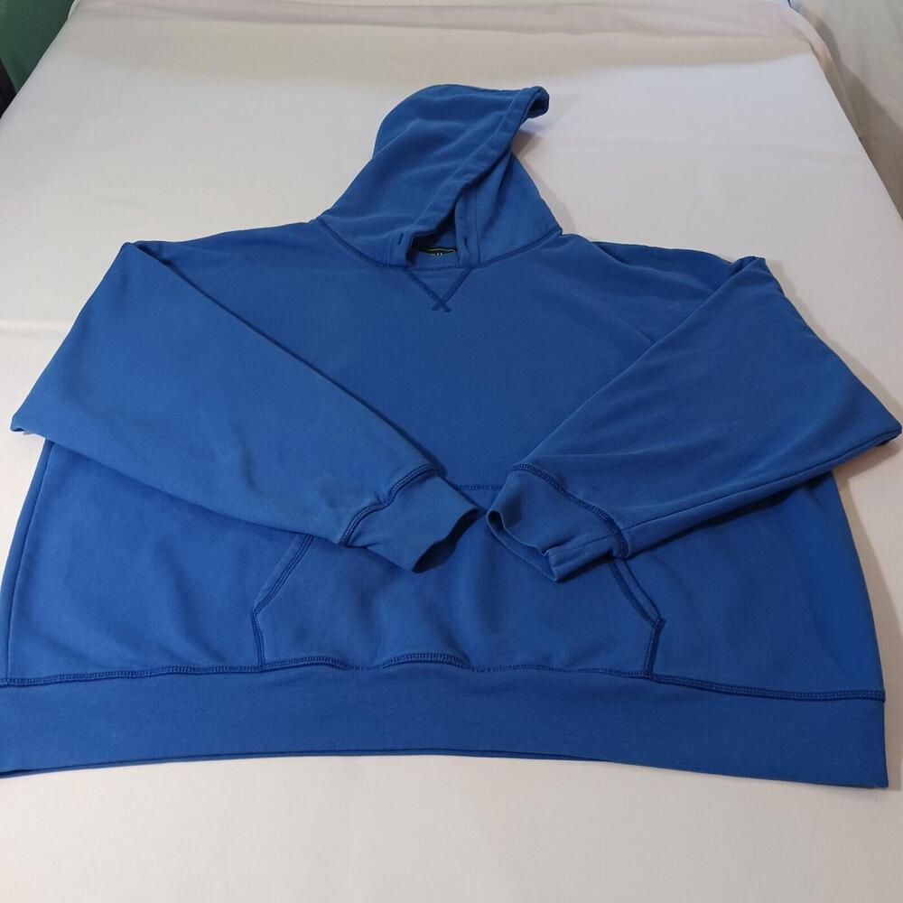 American Eagle Outfitters Men's Blue Cotton Blend Hoodie Pullover Sweatshirt M